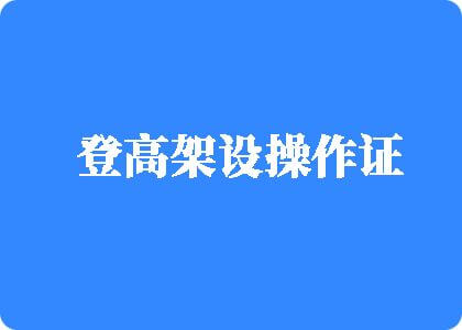 男人插女人的BB中国登高架设操作证